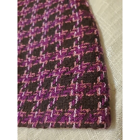 K Studio Collection Sweater Open Cardigan Womens 18 Black Purple Woven Knit - Picture 10 of 14